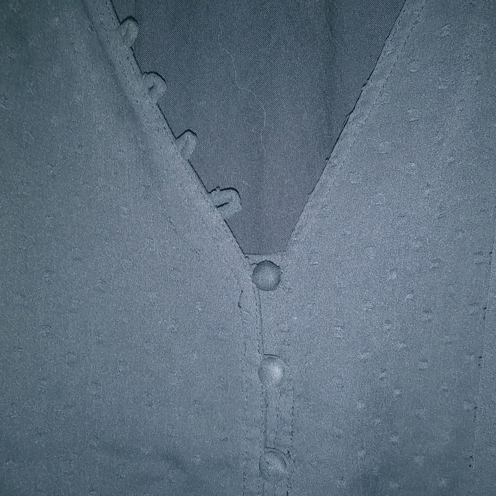 Abercrombie & Fitch XXS Whimseygoth Swiss Dotted Chenille Body Suit Black - Picture 5 of 10